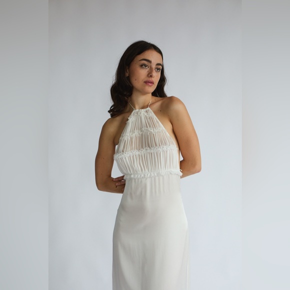 Custom and handmade 100% silk dress - Picture 5 of 5